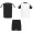 Juve 140 g/m² Sport-Set für Kinder, weiß, schwarz, 152 (11-12 Jahre)