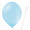 Luftballon „Standard“, Größe S (ø ca. 27 cm) in hellblau mit Ballonhalte-Drahtstab