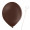 Luftballon „Standard“, Größe L (ø ca. 33 cm) in kakaobraun mit Ballonhalte-Drahtstab