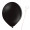 Luftballon „Standard“, Größe S (ø ca. 27 cm) in schwarz mit Ballonhalte-Drahtstab