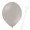 Luftballon „Pastell“, Größe S (ø ca. 27 cm) in warmes grau mit Ballonhalte-Drahtstab