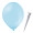 Luftballon „Standard“, Größe M (ø ca. 30 cm) in hellblau mit FUNNYBLOON® "BASIC"