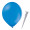 Luftballon „Standard“, Größe S (ø ca. 27 cm) in mittelblau mit FUNNYBLOON® "BASIC"