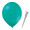 Luftballon „Standard“, Größe L (ø ca. 33 cm) in türkisblau mit FUNNYBLOON® "BASIC"