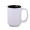 Sublimationsbecher "Nevada Art Solid", 450 ml, weiß, schwarz