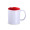 Sublimationsbecher "Tomek Art Solid", 300 ml, weiß, rot