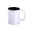 Sublimationsbecher "Tomek Art Solid", 300 ml, weiß, schwarz