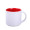 Sublimationsbecher "Modern Art Solid", 390 ml, weiß, rot