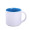 Sublimationsbecher "Modern Art Solid", 390 ml, weiß, hellblau