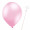 Luftballon „Metallic“, Größe L (ø ca. 33 cm) in rosa mit Ballonhalte-Drahtstab