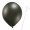 Luftballon „Metallic“, Größe S (ø ca. 27 cm) in schwarz mit Ballonhalte-Drahtstab