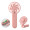 IBERA Klappbarer Ventilator, babyrosa