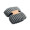 NIEVE RPET-Fleece-Decke, steingrau