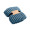 NIEVE RPET-Fleece-Decke, petroleum
