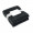 LOGAN RPET-Flanell Fleece-Decke, schwarz