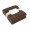 LOGAN RPET-Flanell Fleece-Decke, schokolade
