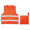 VISIBLE Sicherheitsweste, orange