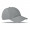 BASIE Baseball Kappe 6 Panels, grau