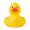 DUCK Badeente, gelb