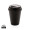 Wiederverwendbarer doppelwandiger Kaffeebecher 300ml, schwarz