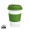 ECO PLA Kaffeebecher, grün, weiß