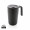 GRS recycelte PP und Stainless Steel Tasse mit Griff, schwarz