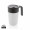 GRS recycelte PP und Stainless Steel Tasse mit Griff, weiß
