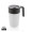 GRS recycelte PP und Stainless Steel Tasse mit Griff, weiß