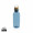 RCS rPET Flasche with Bambusdeckel und Griff, blau