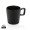 Moderne Keramik Kaffeetasse, 300ml, schwarz, schwarz