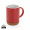 Keramikbecher mit Korkboden, 280ml, rot