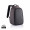 Bobby Hero Small Anti-Diebstahl-Rucksack, anthrazit, grau