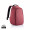 Bobby Hero Small Anti-Diebstahl-Rucksack, rot, schwarz