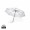 20.5" Impact AWARE™ RPET 190T Pongee Bambus Mini-Schirm, weiß