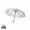 21" Impact AWARE™ RPET 190T Mini-Schirm automatic open, weiß