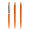 prodir QS01 PMS Push Kugelschreiber, orange, silber, Schreibfarbe: blau