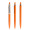 prodir QS01 PMS Push Kugelschreiber, orange, silber, Schreibfarbe: blau
