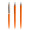 prodir QS01 PMS Push Kugelschreiber, orange, silber matt