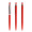 prodir QS01 PMS Push Kugelschreiber, rot, silber, Schreibfarbe: blau