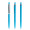 prodir QS01 PMS Push Kugelschreiber, cyan, silber, Schreibfarbe: blau