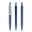 prodir QS01 PMS Push Kugelschreiber, sodalithblau, silber, Schreibfarbe: blau