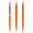 prodir QS01 Soft Touch PRS Push Kugelschreiber, orange, silber