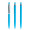 prodir QS01 Soft Touch PRS Push Kugelschreiber, cyan, silber