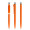 prodir QS01 Soft Touch PRT Push Kugelschreiber, orange, silber glänzend