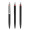 prodir QS03 Soft Touch PRS Push Kugelschreiber, schwarz, silber matt, rot, Schreibfarbe: blau