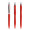 prodir QS20 Soft Touch PRS Push Kugelschreiber, rot, silber matt