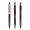 prodir QS20 Soft Touch PRS Push Kugelschreiber, schwarz, gold, Schreibfarbe: blau