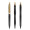 prodir QS20 Soft Touch PRS Push Kugelschreiber, schwarz, gold matt, Schreibfarbe: blau