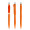 prodir QS20 Soft Touch PRT Push Kugelschreiber, orange, silber matt