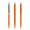 prodir QS40 PMS Push Kugelschreiber, orange, silber matt